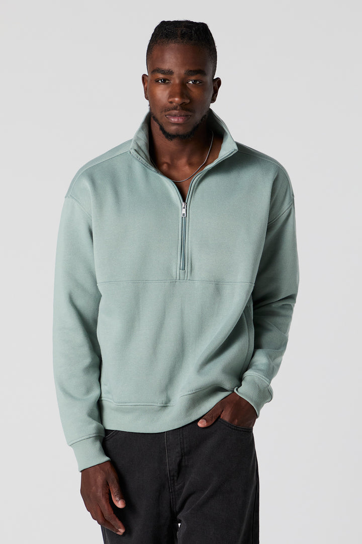 Half Zip Fleece Sweatshirt