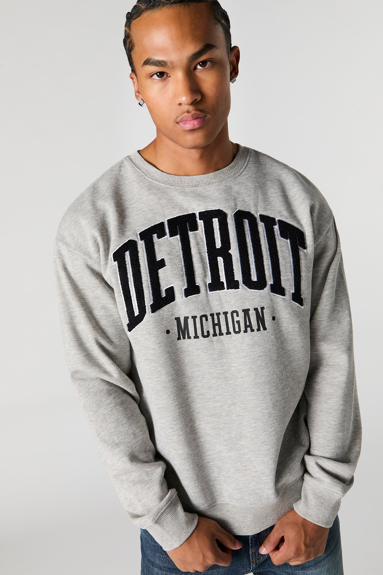 City Chenille Embroidered Fleece Sweatshirt