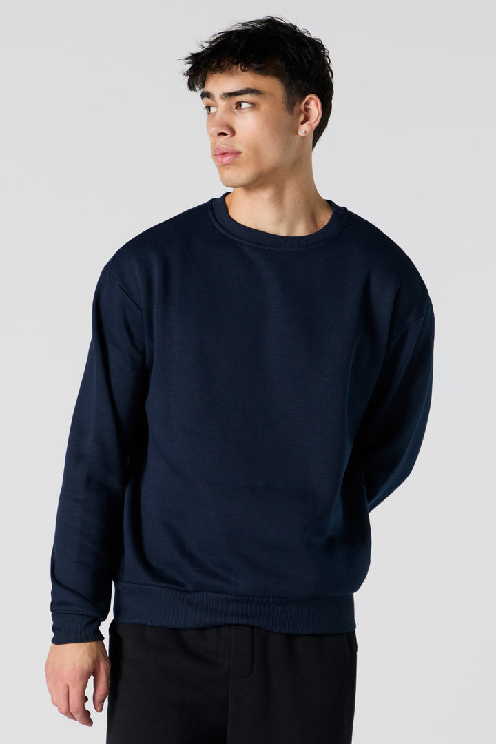 Solid Fleece Sweatshirt