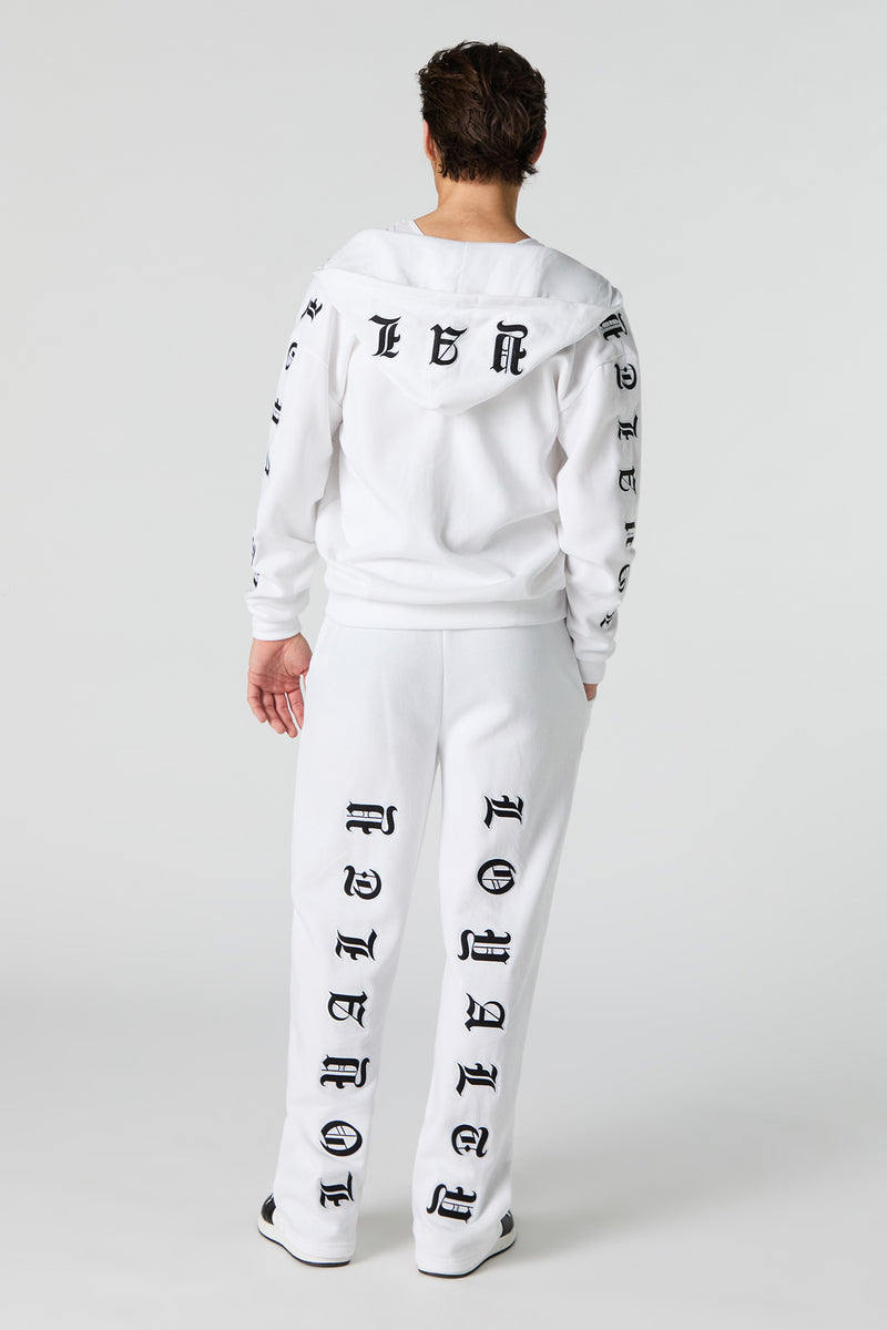 Gothic Embroidered Fleece Sweatpant