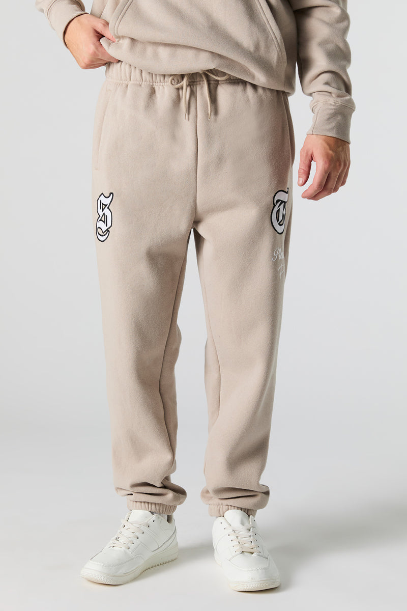 Pleasure & Pain Embroidered Fleece Jogger