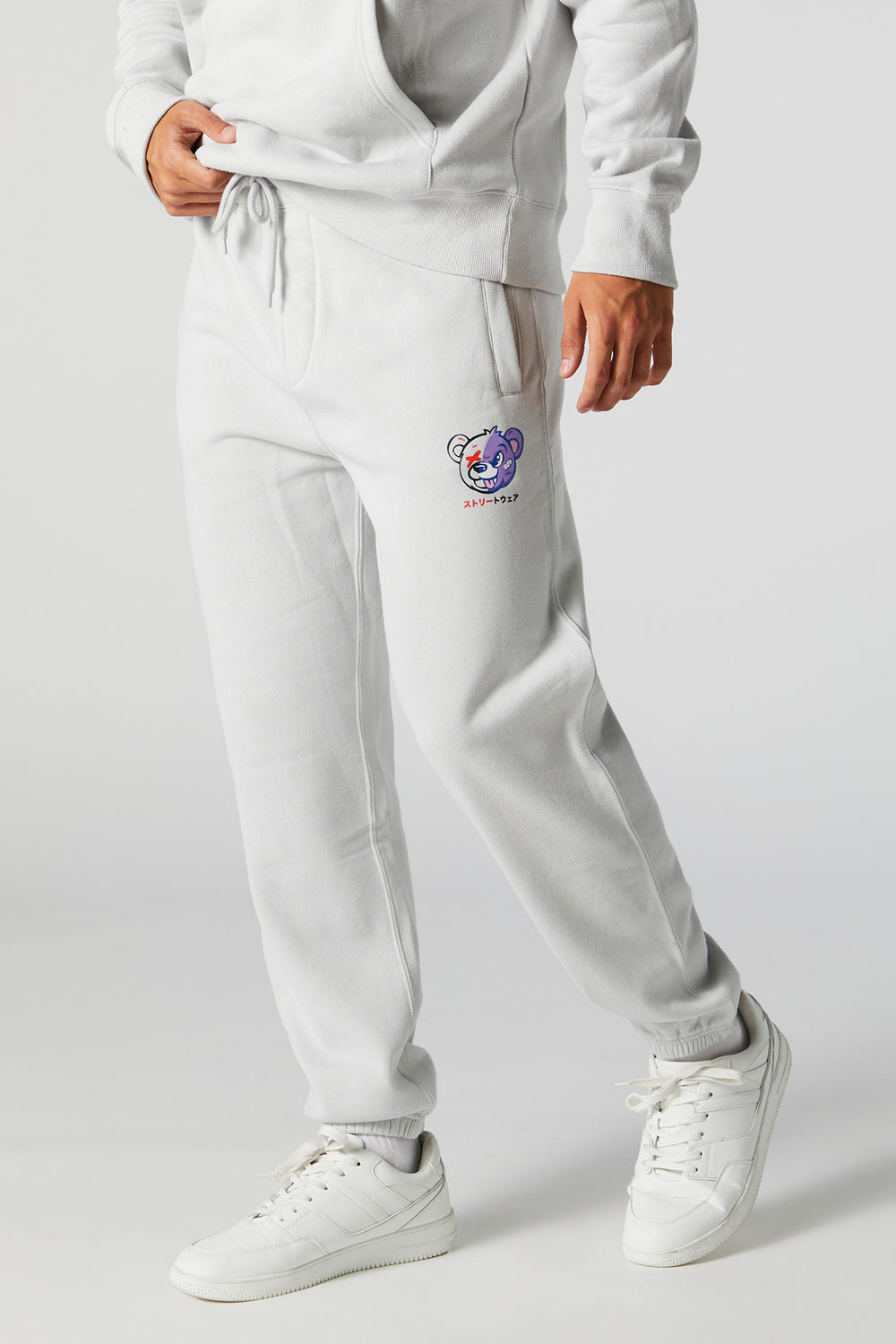 Injured Teddy Graphic Fleece Jogger Injured Teddy Graphic Fleece Jogger 2