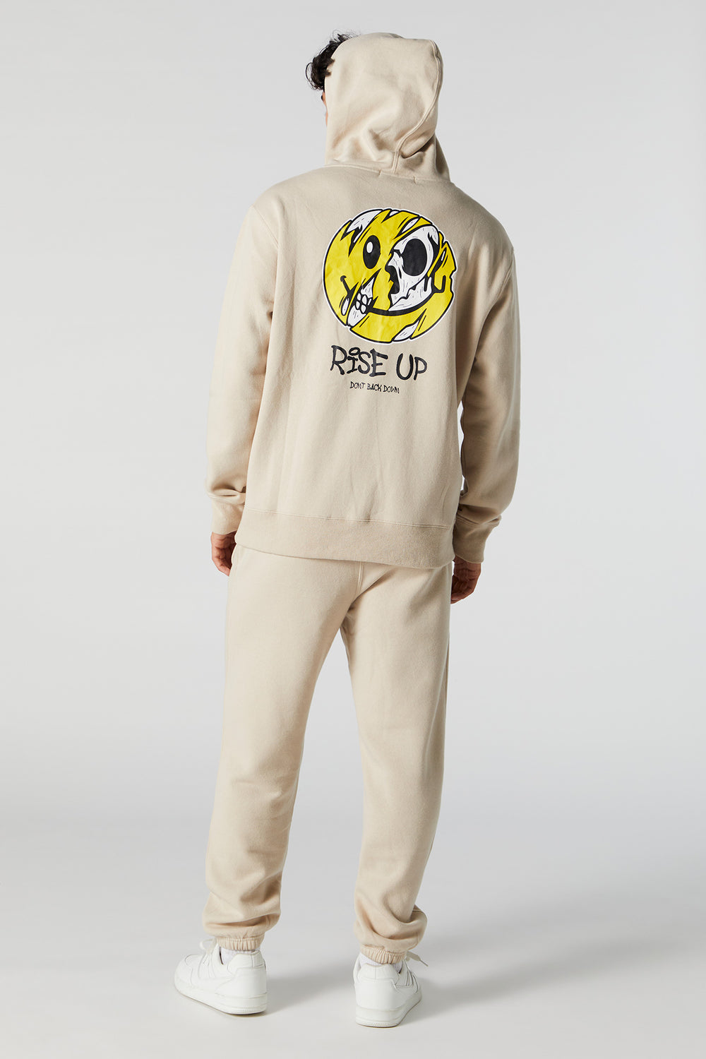 Distorted Smiley Graphic Fleece Jogger Distorted Smiley Graphic Fleece Jogger 2