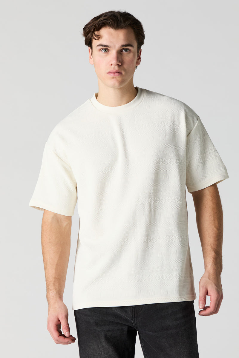 Geo Textured Relaxed T-Shirt