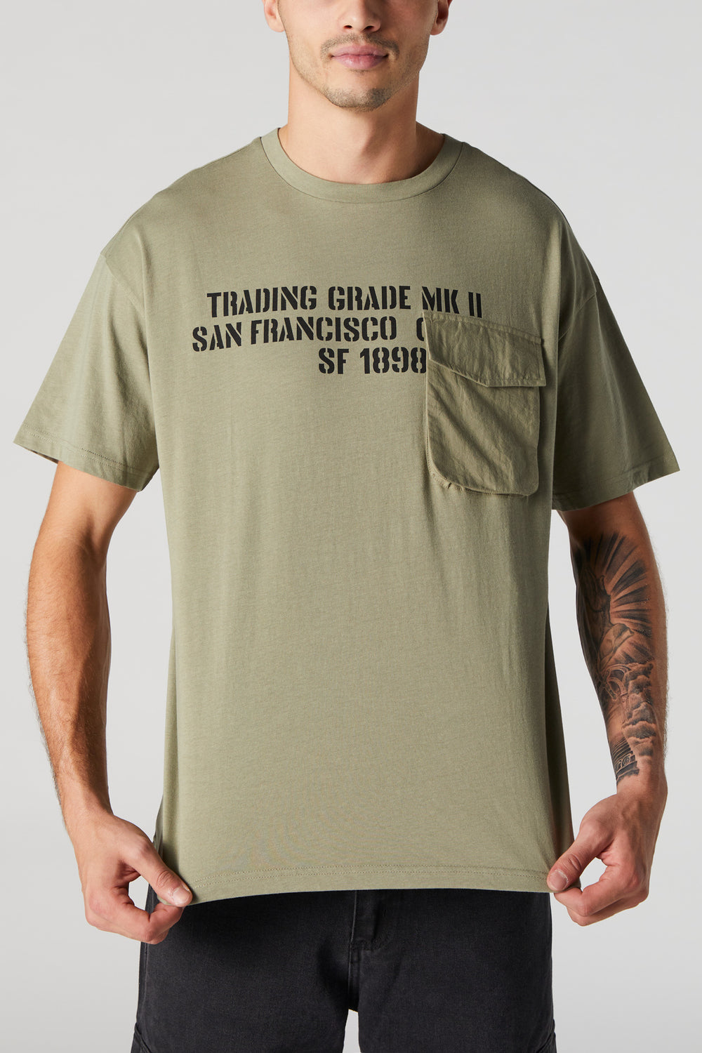 Trading Grade Chest Pocket T-Shirt Trading Grade Chest Pocket T-Shirt 2