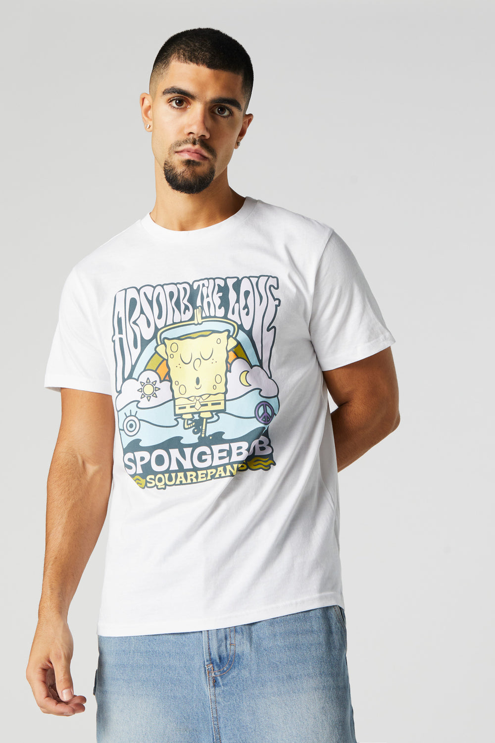 Absorb The Love SpongeBob Graphic T-Shirt Absorb The Love SpongeBob Graphic T-Shirt 1