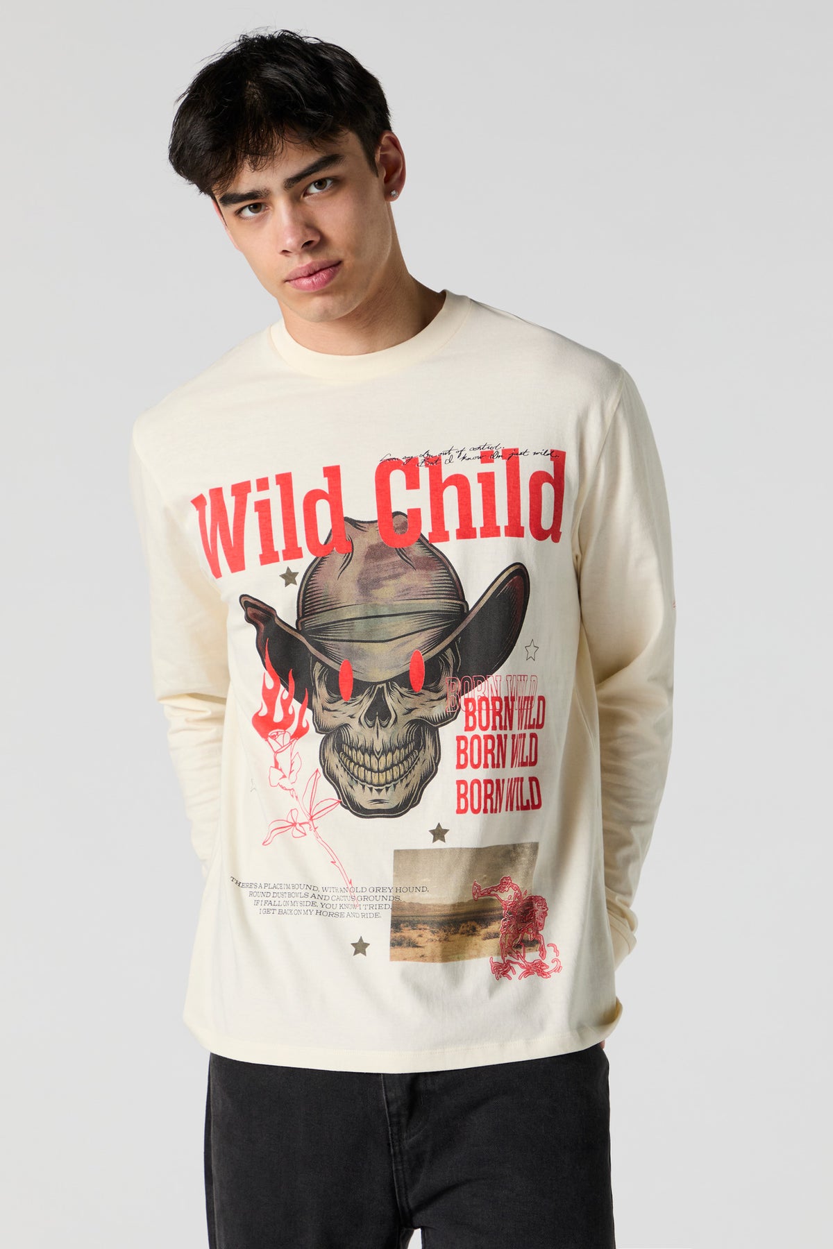 Wild Child Graphic Long Sleeve Top