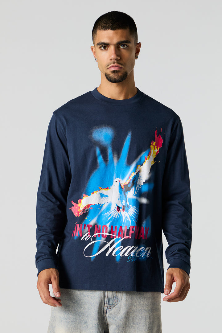 No Halfway Heaven Graphic Long Sleeve Top