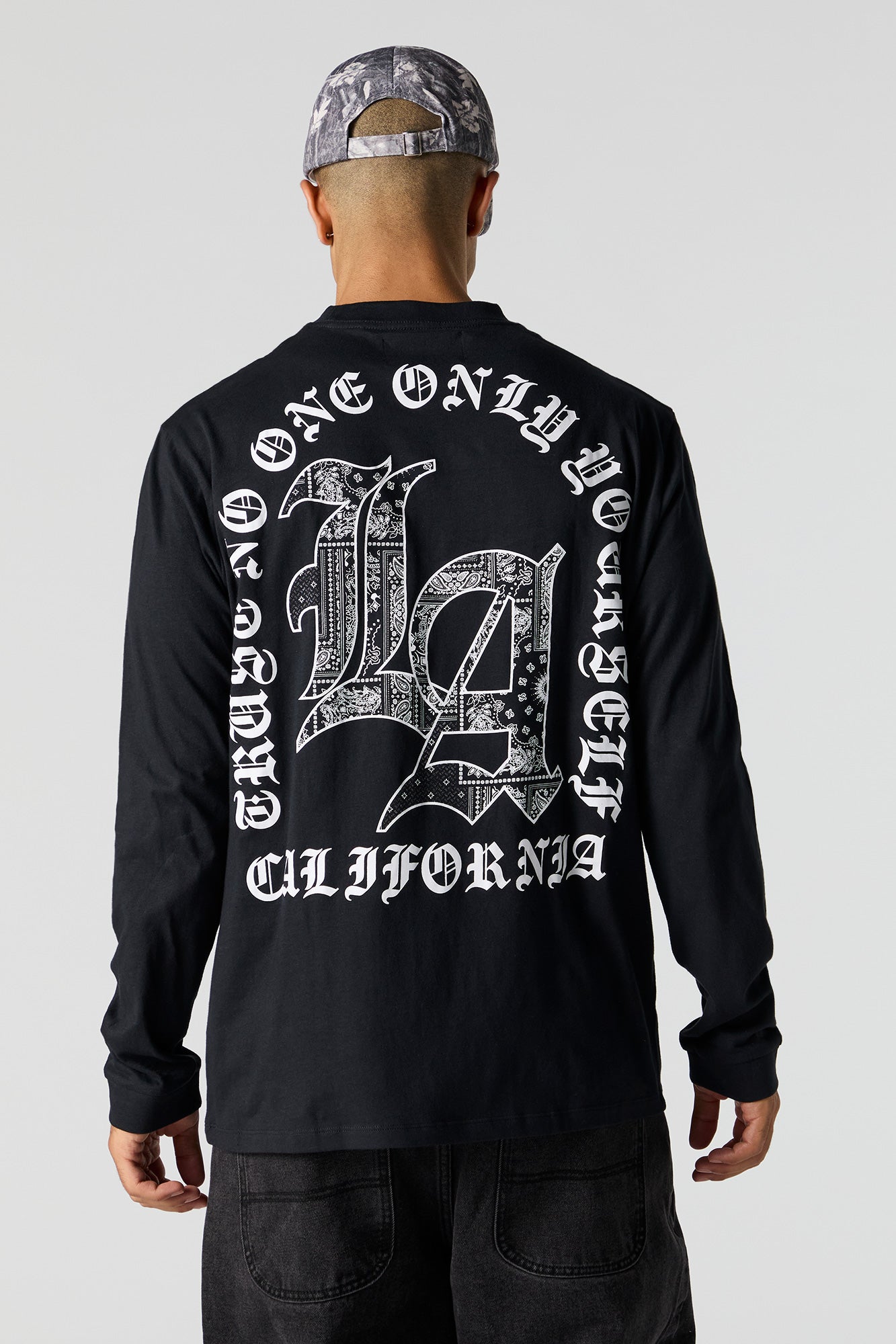 LA Bandana Graphic Long Sleeve Top