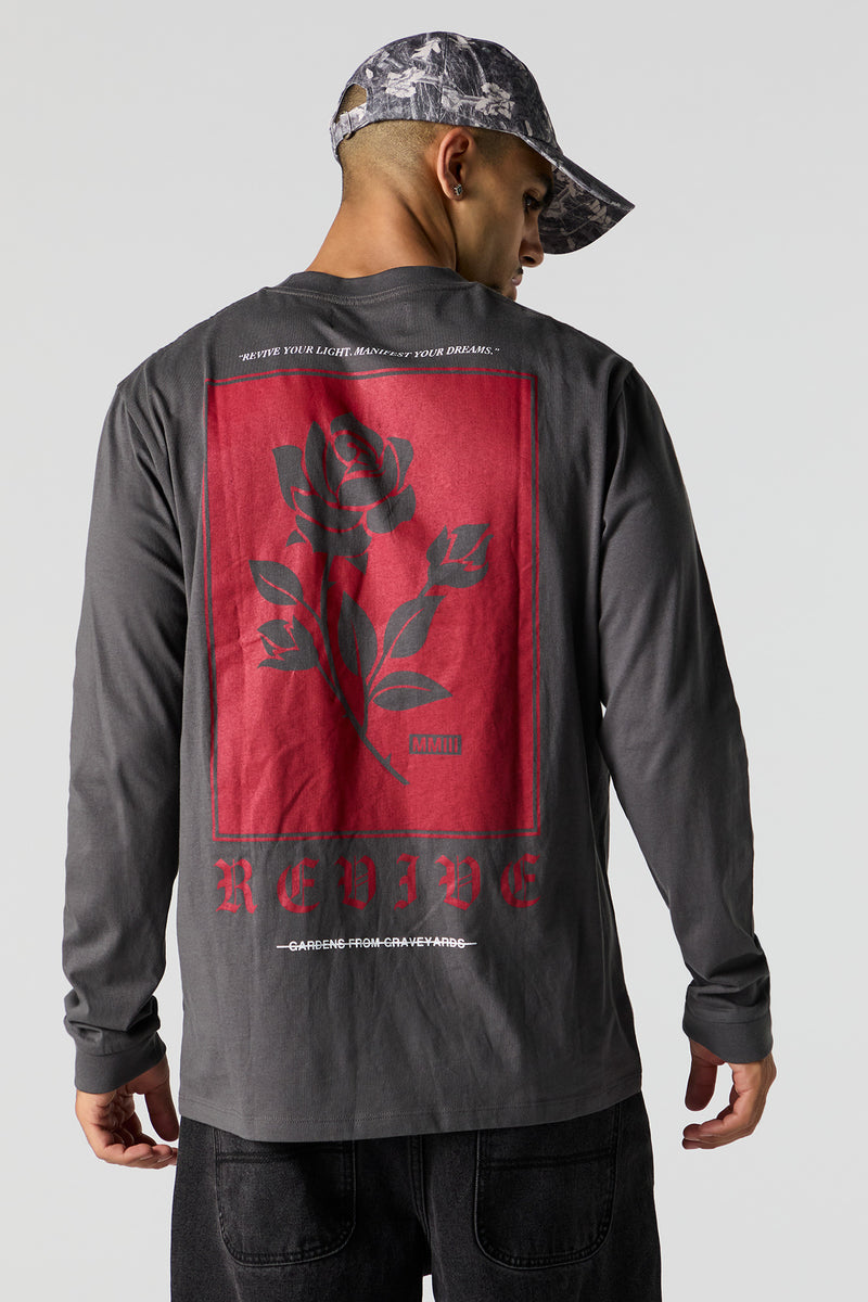 Gardens from Graveyards Graphic Long Sleeve Top