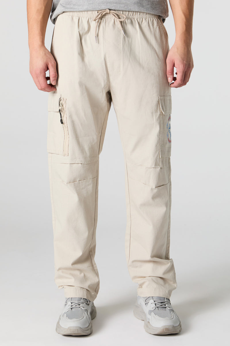 Embroidered Cargo Jogger