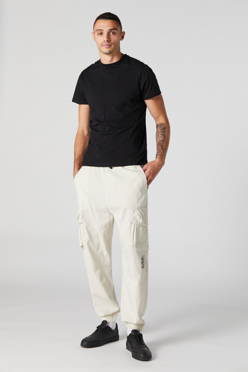 Relaxed Selfmade Cream Cargo Jogger Relaxed Selfmade Cream Cargo Jogger 1