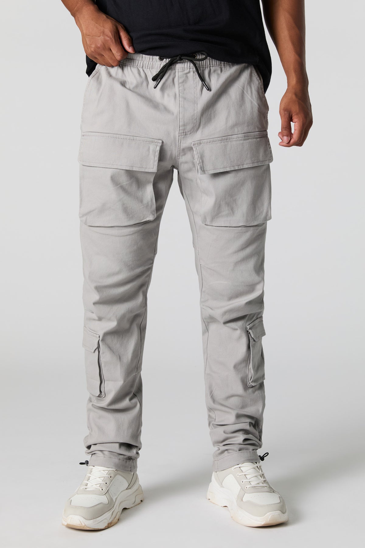 Multi Pocket Open Bottom Cargo Jogger