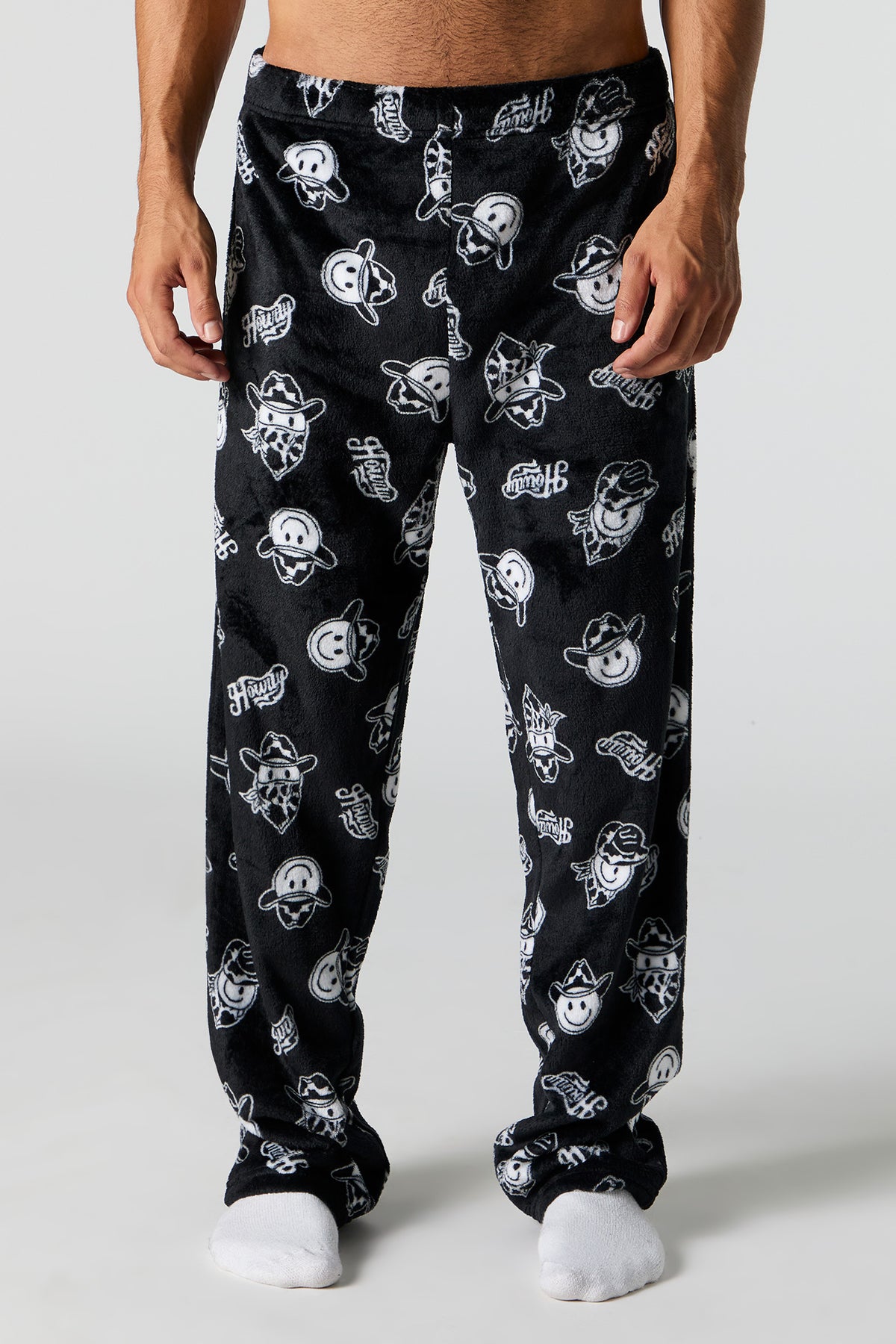 Printed Plush Pajama Pant