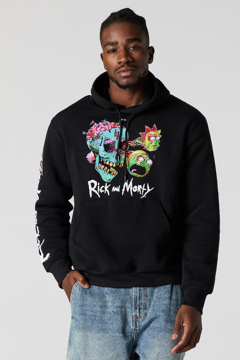 Rick and Morty Graphic Fleece Hoodie