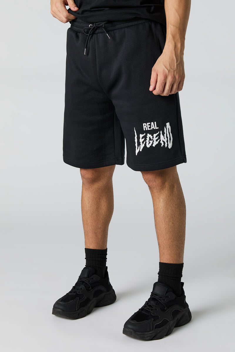 Legend Graphic Fleece Longline Short