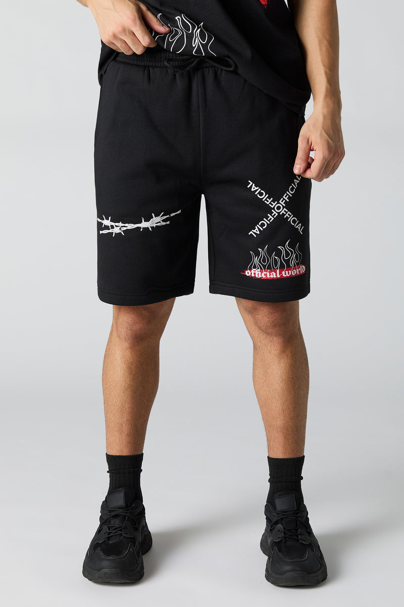 Official World Graphic Fleece Short