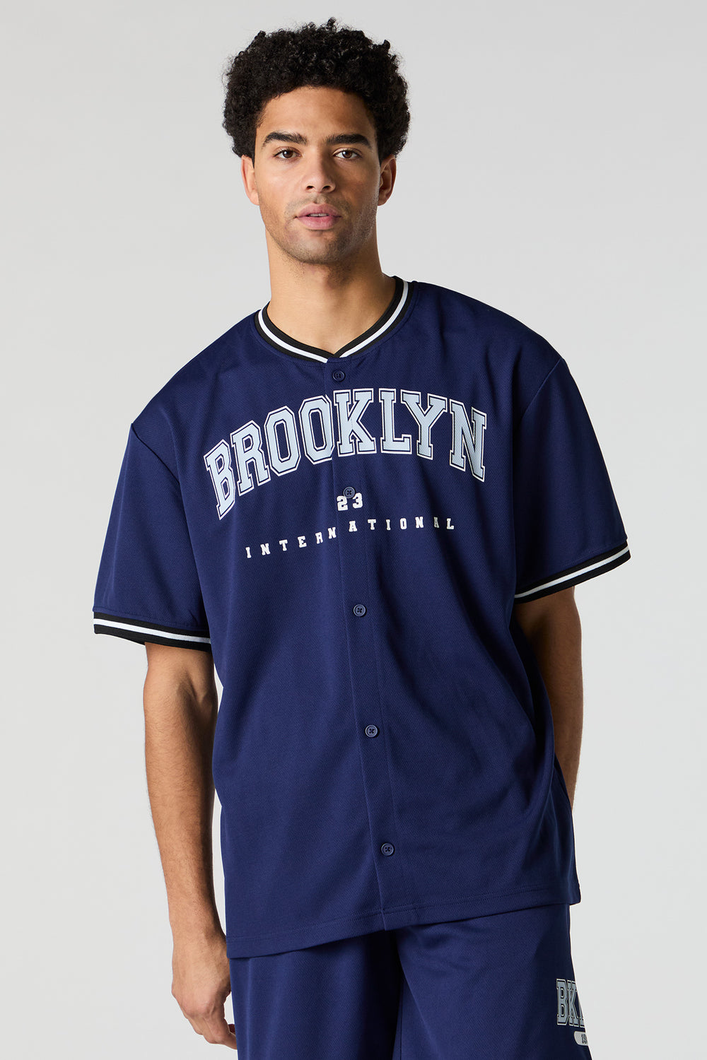 Brooklyn Graphic Mesh Baseball Jersey Brooklyn Graphic Mesh Baseball Jersey 1