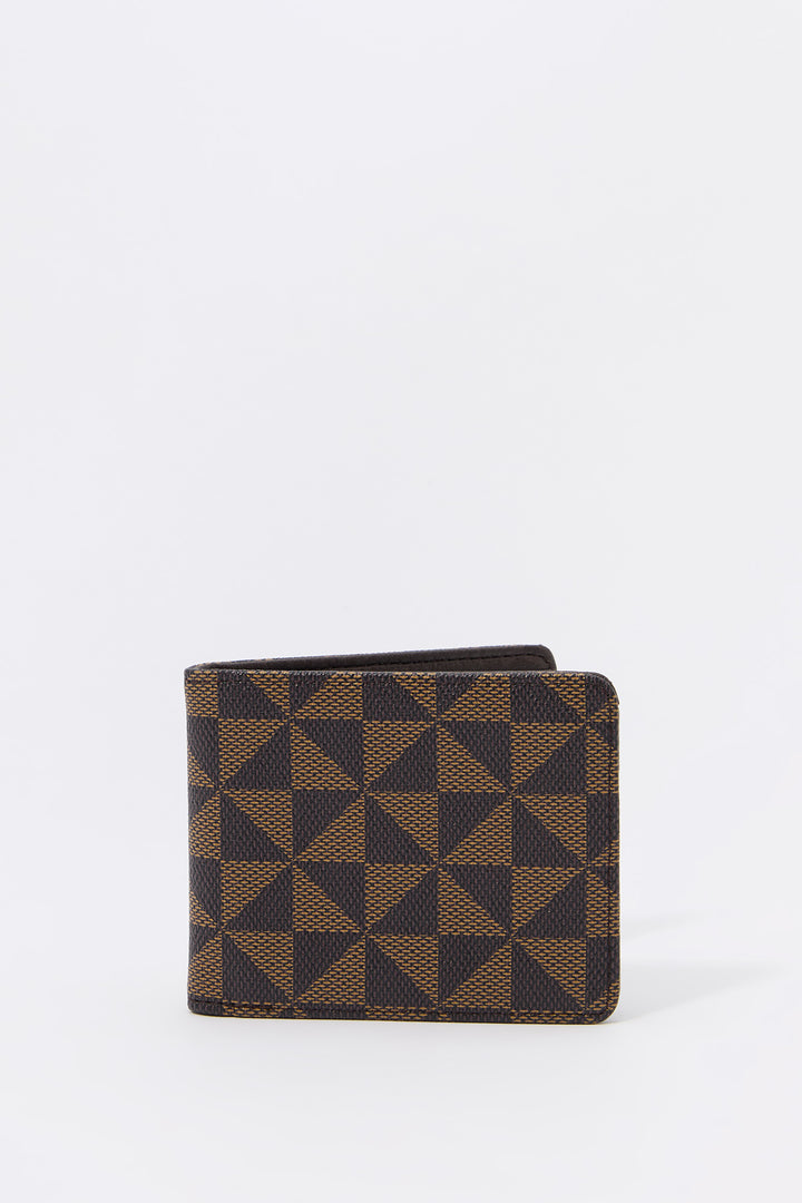 Faux Leather Status Print Wallet