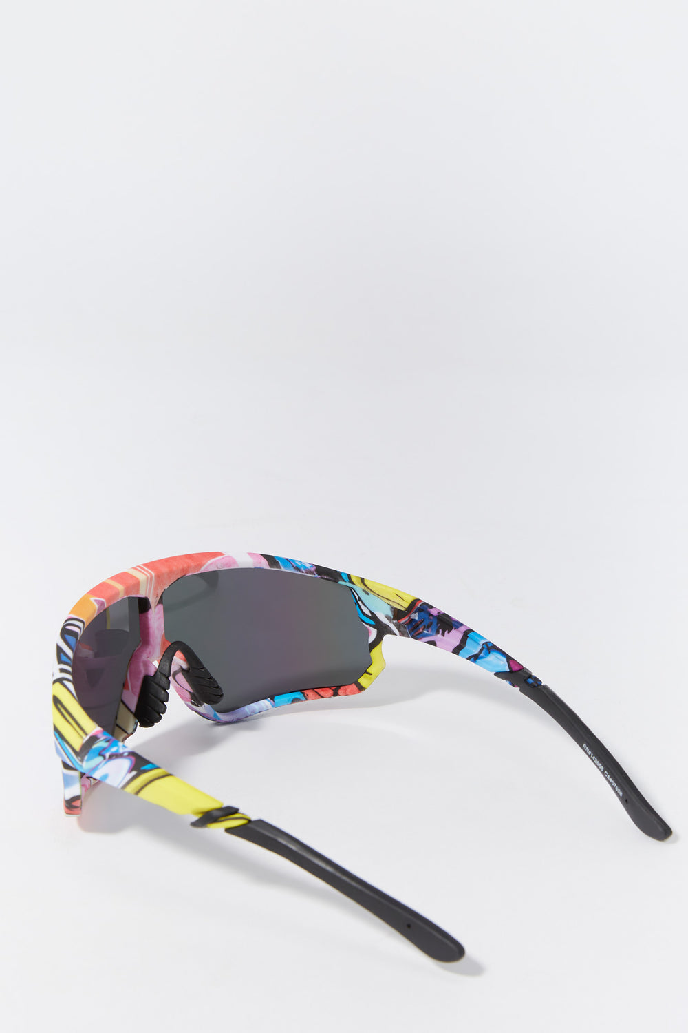 Printed Soft Touch Shield Sunglasses Printed Soft Touch Shield Sunglasses 2