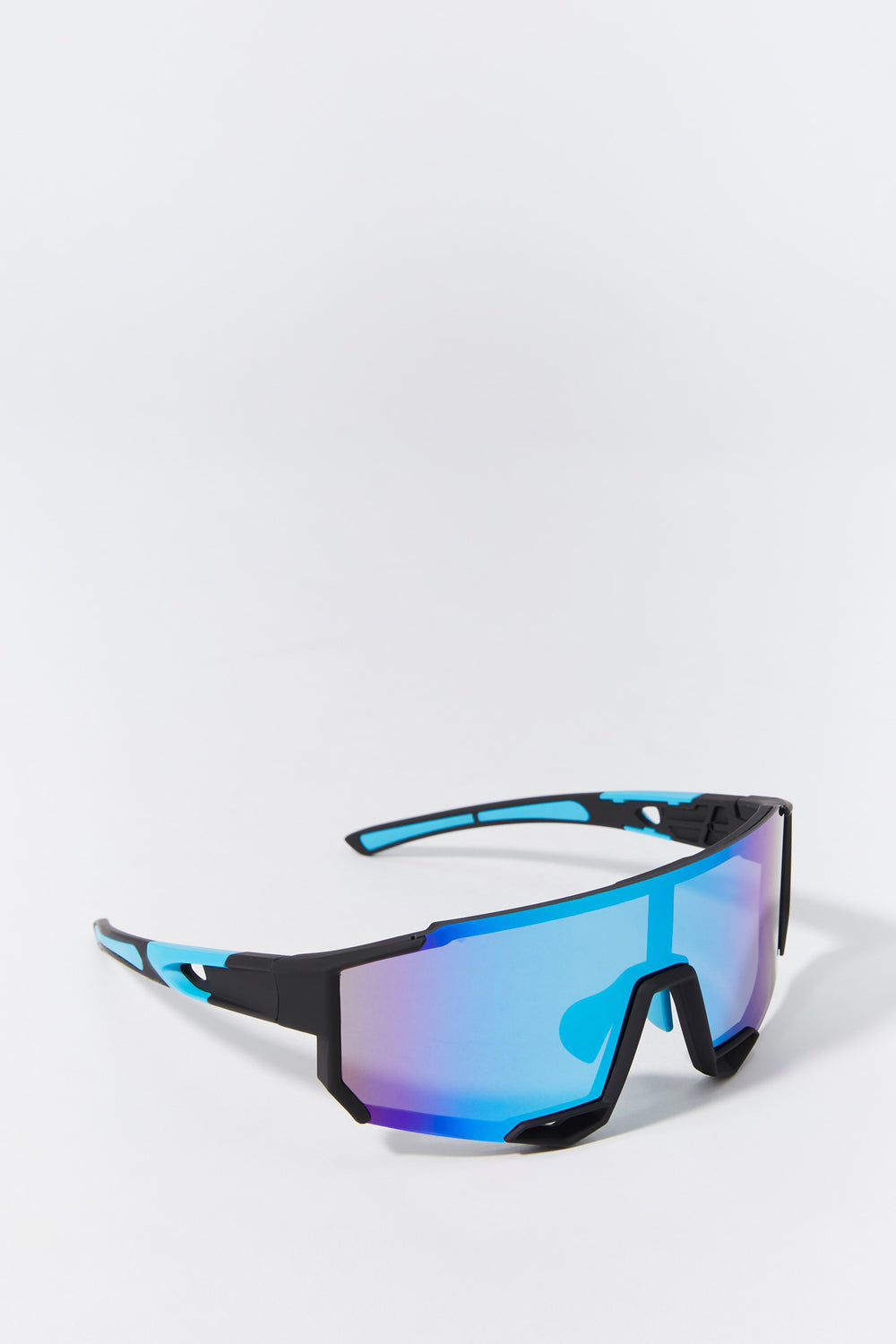 Blue Soft Touch Shield Sunglasses Blue Soft Touch Shield Sunglasses 1