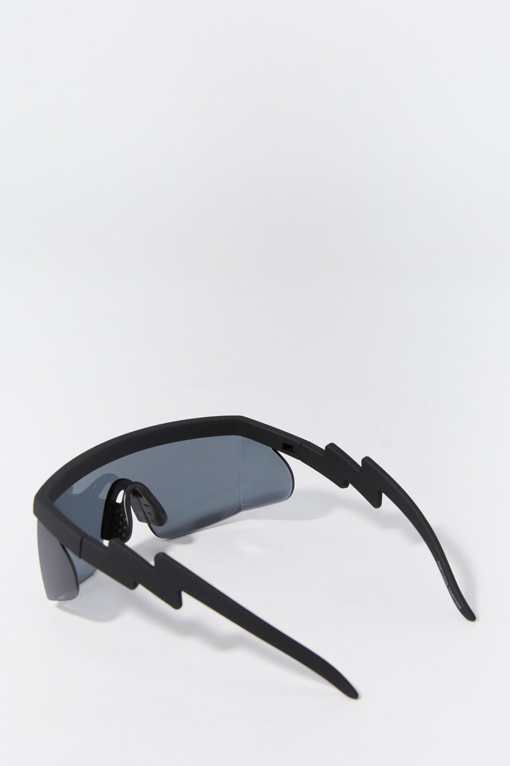 Black Lightning Arm Soft Touch Shield Sunglasses Black Lightning Arm Soft Touch Shield Sunglasses 2