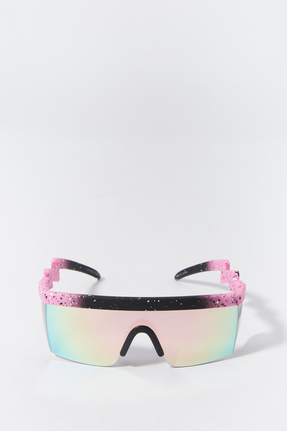 Pink Lightning Arm Soft Touch Shield Sunglasses Pink Lightning Arm Soft Touch Shield Sunglasses 3