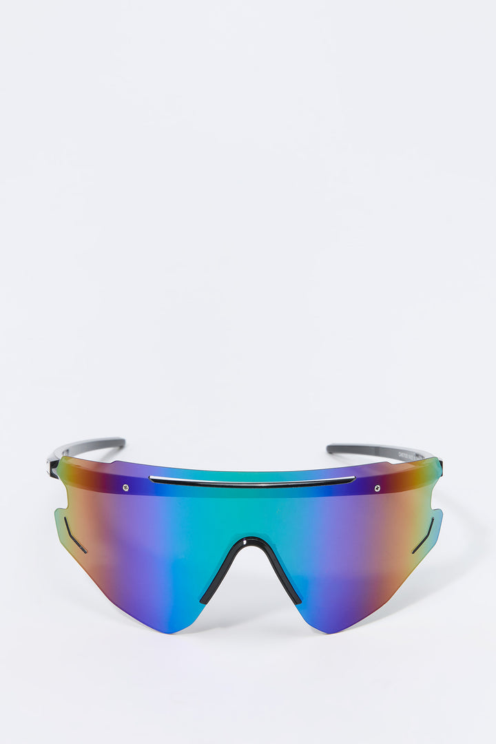 Rimless Sport Shield Sunglasses