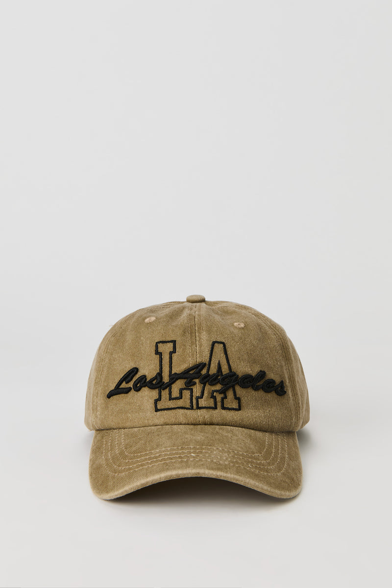 City Embroidered Washed Baseball Hat