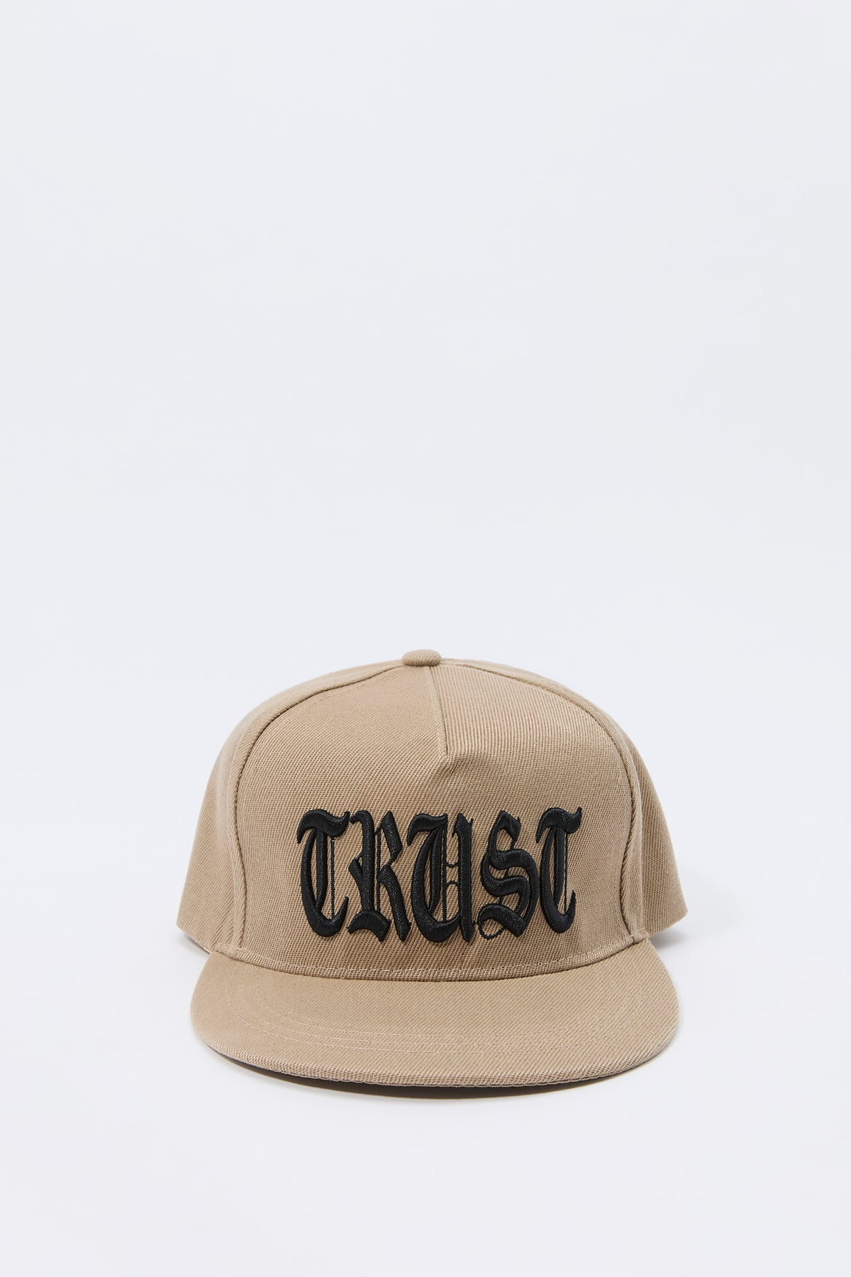 Gothic Text Embroidered Snapback Hat