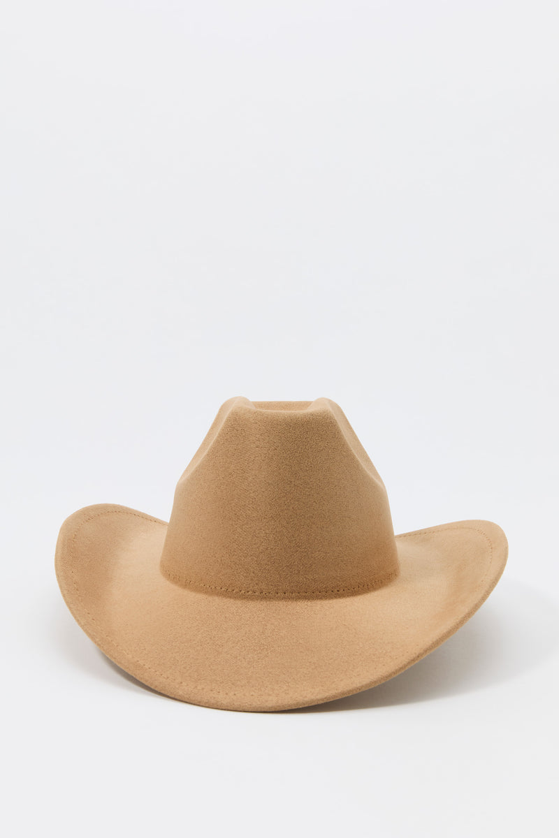 Faux Suede Cowboy Hat