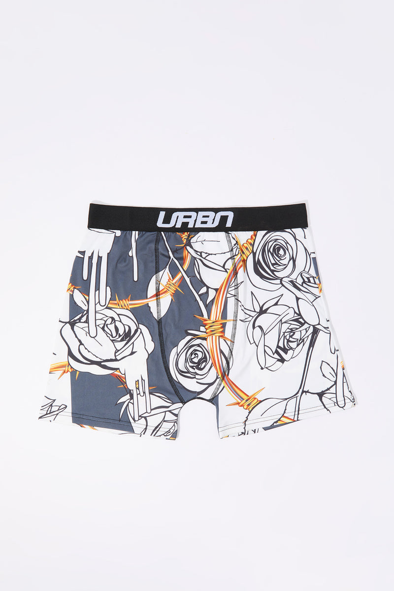 URBN Rose and Thorns Print Boxer Brief