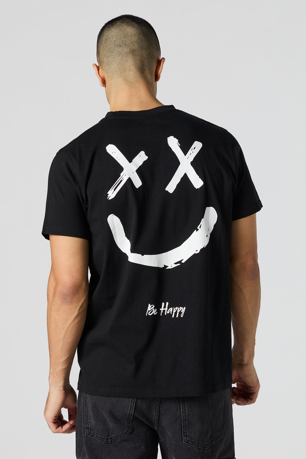 Be Happy Graphic T-Shirt Be Happy Graphic T-Shirt 4