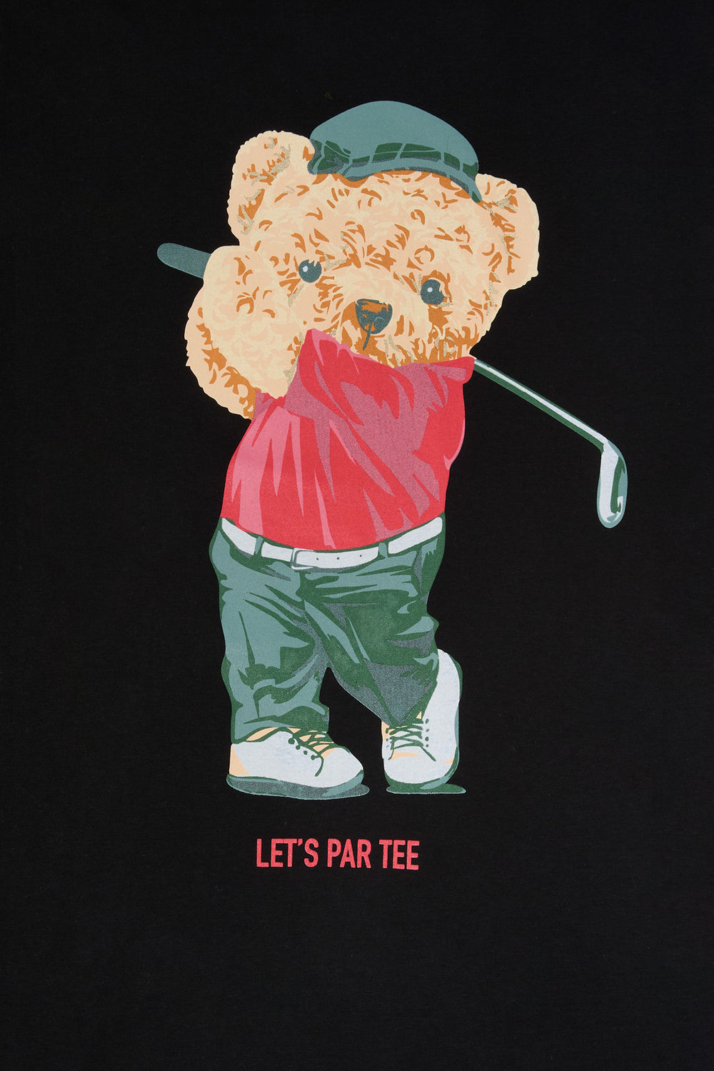 Golfing Teddy Graphic T-Shirt Golfing Teddy Graphic T-Shirt 1