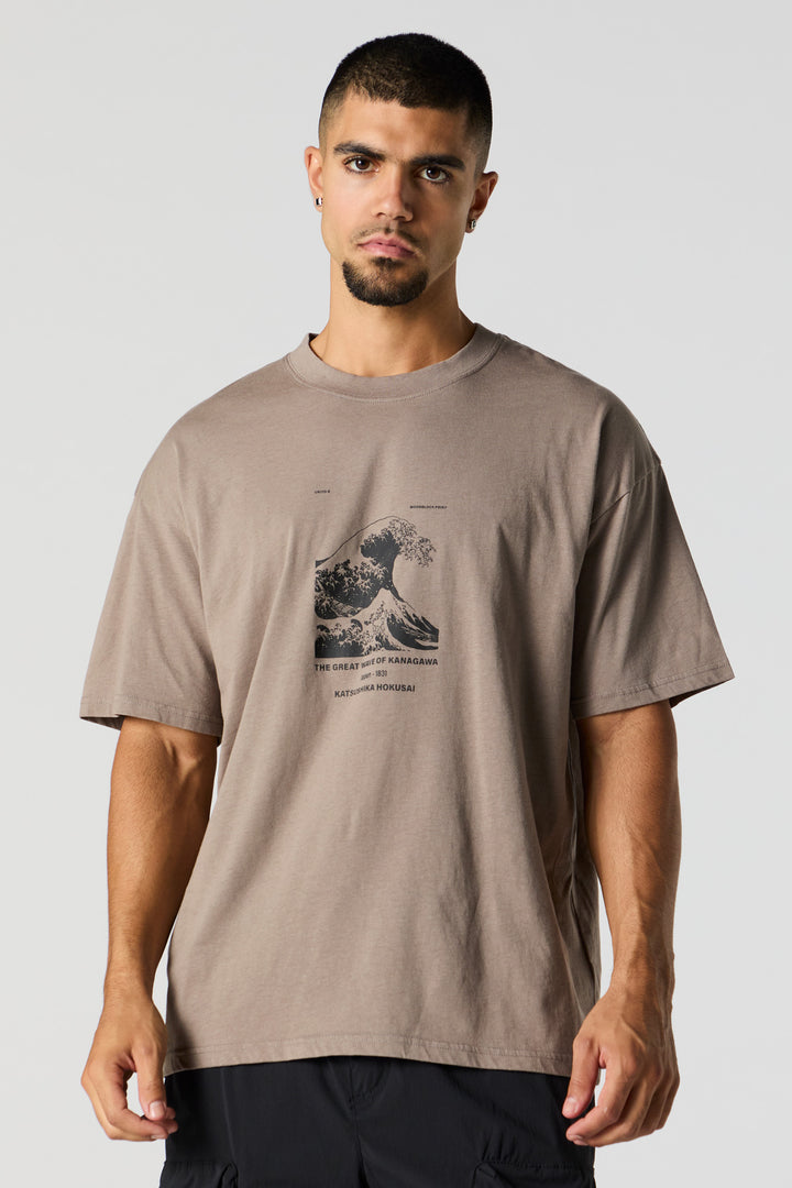 The Great Wave of Kanagawa Graphic T-Shirt