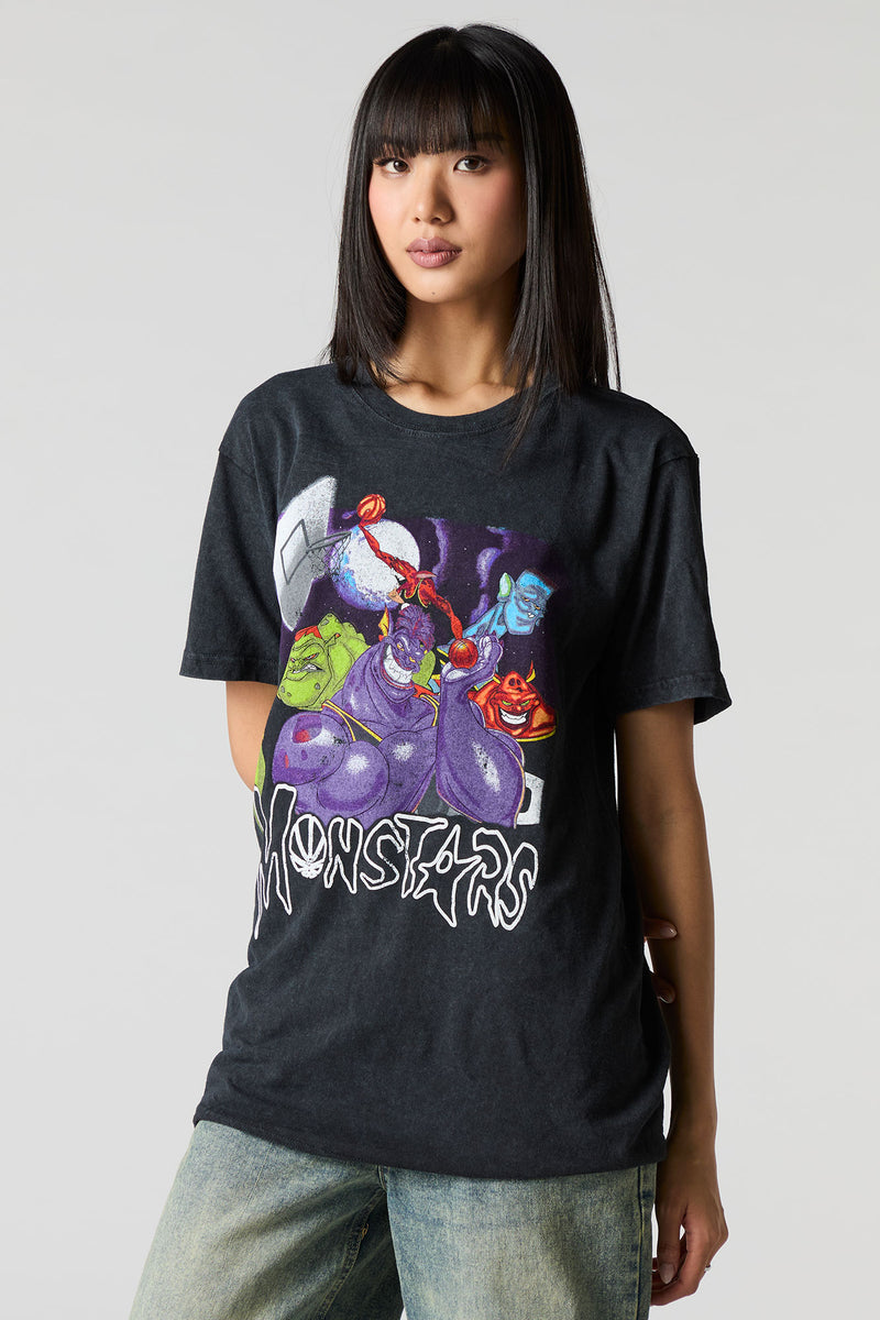 Space Jam Monstars Unisex Graphic Washed T-Shirt