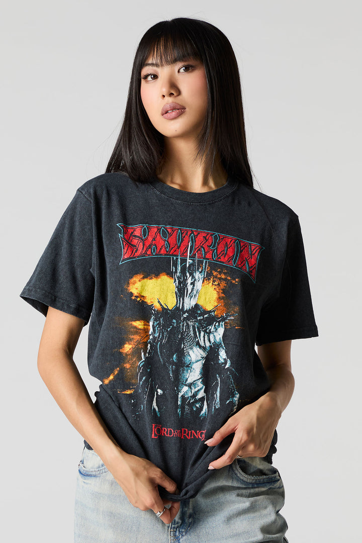 Sauron LOTR Unisex Graphic Washed T-Shirt