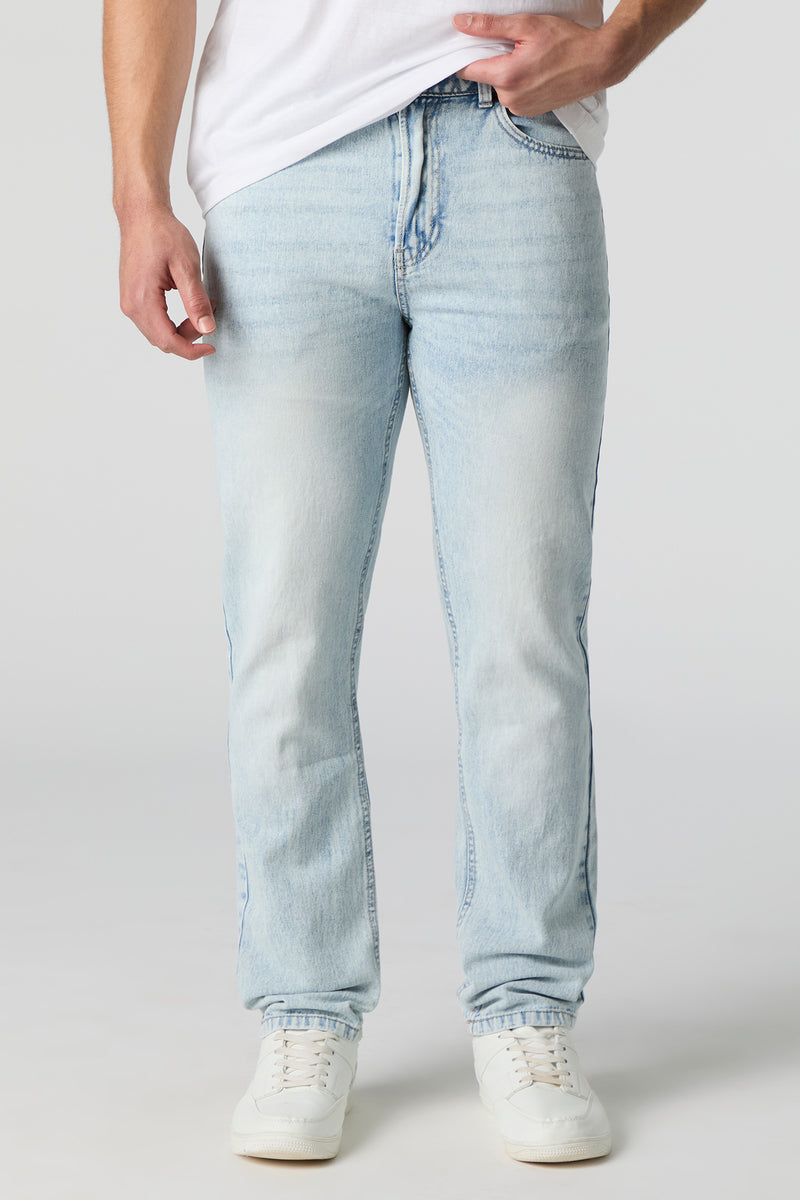 Light Wash Straight Leg Jean