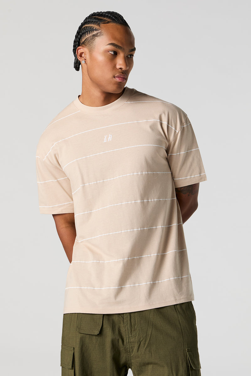 City Embroidered Striped T-Shirt