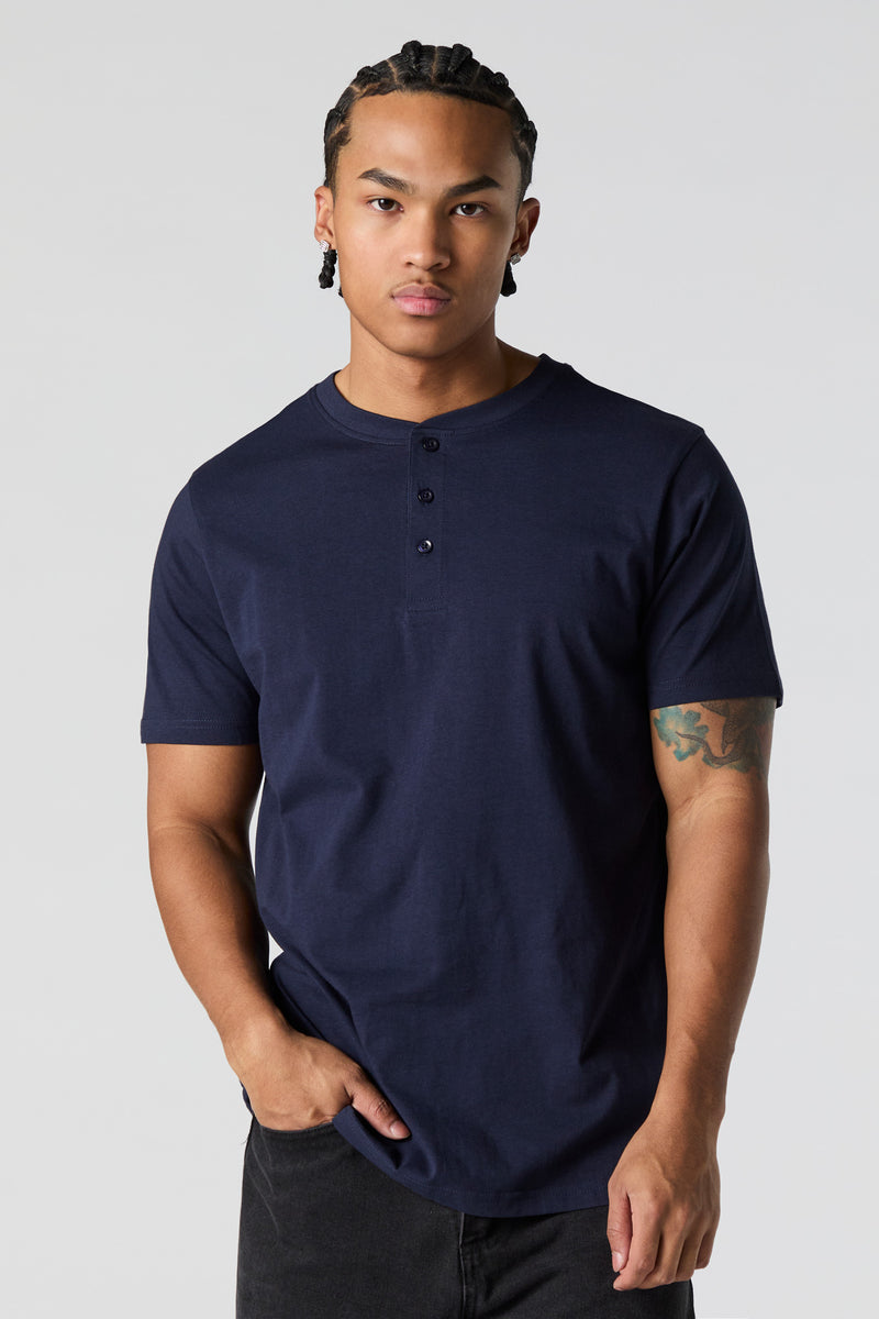 Solid Henley T-Shirt