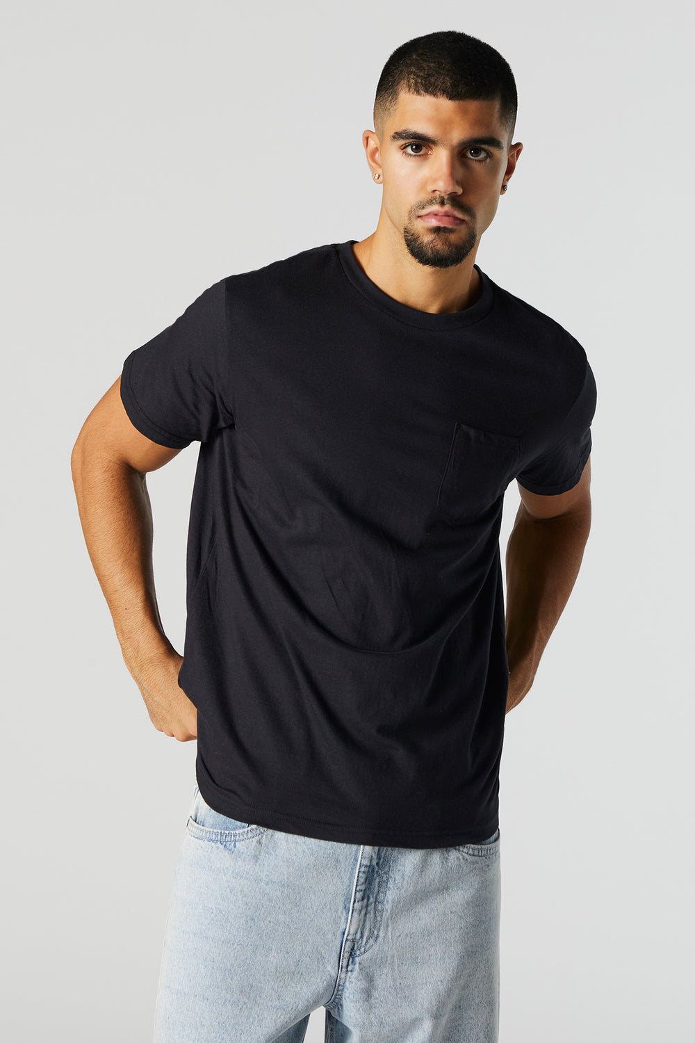 Chest Pocket Solid T-Shirt Chest Pocket Solid T-Shirt 1