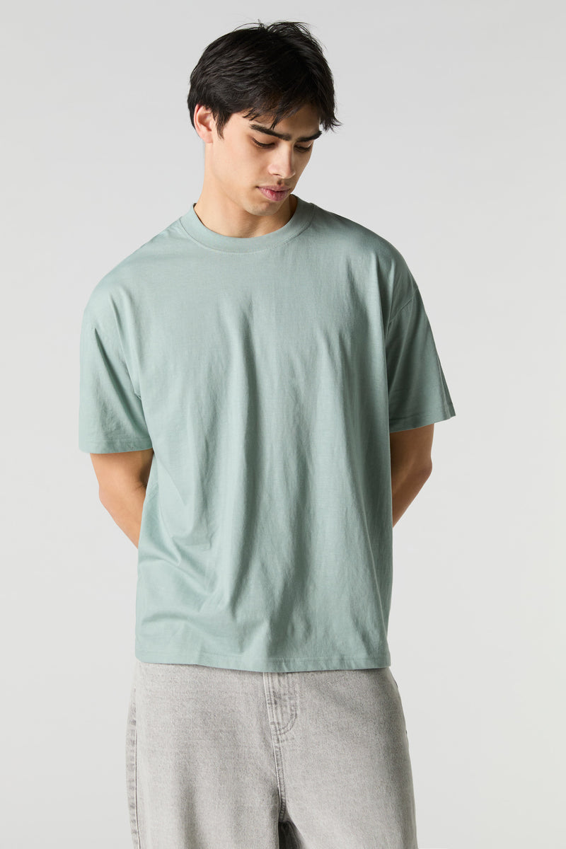 Solid Relaxed Crewneck T-Shirt