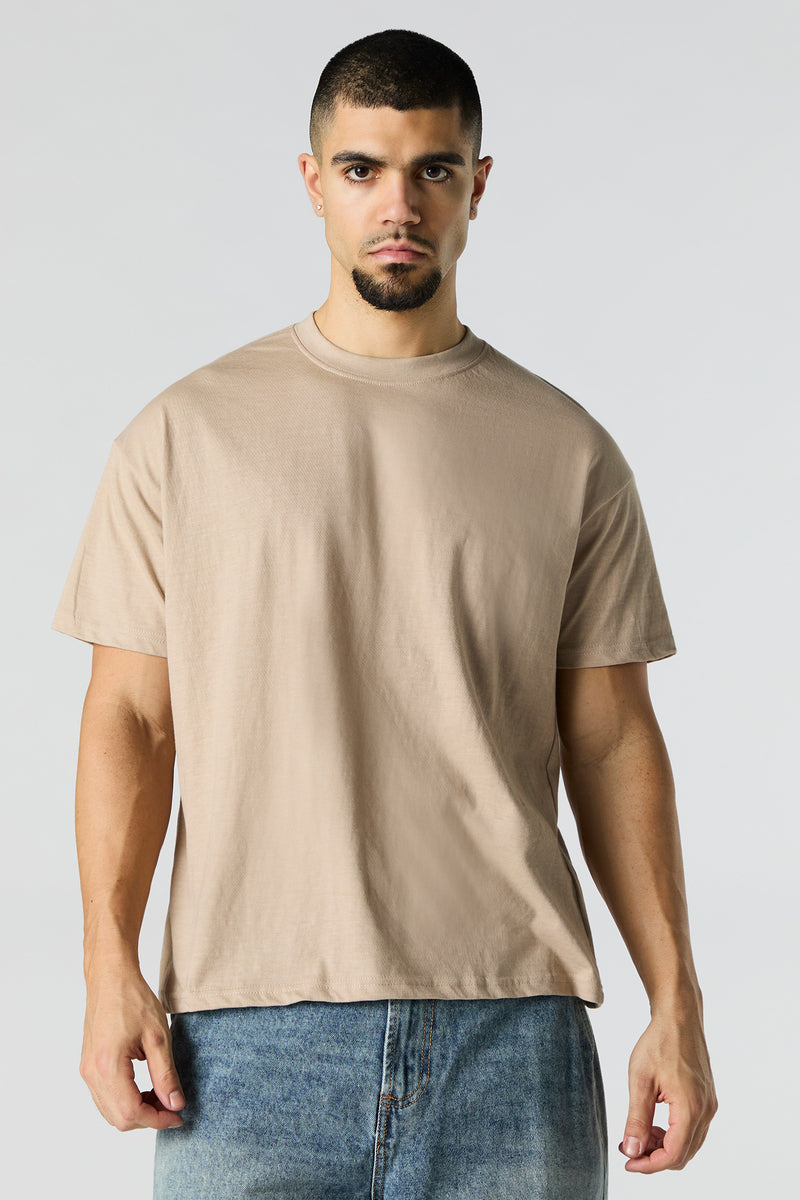 Solid Relaxed Crewneck T-Shirt