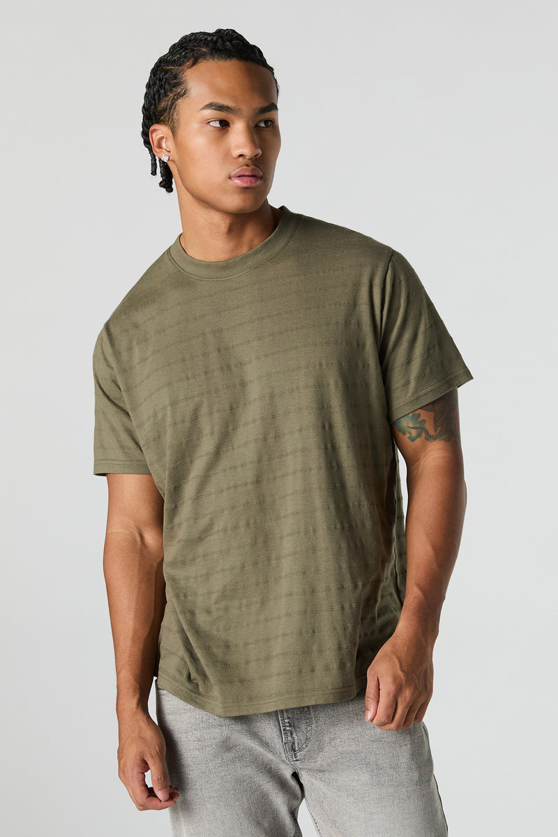 Textured Striped T-Shirt