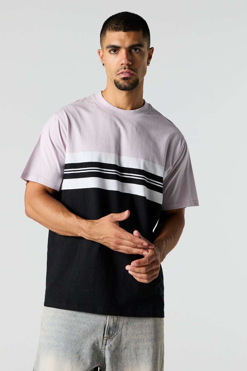 Striped Colourblock T-Shirt