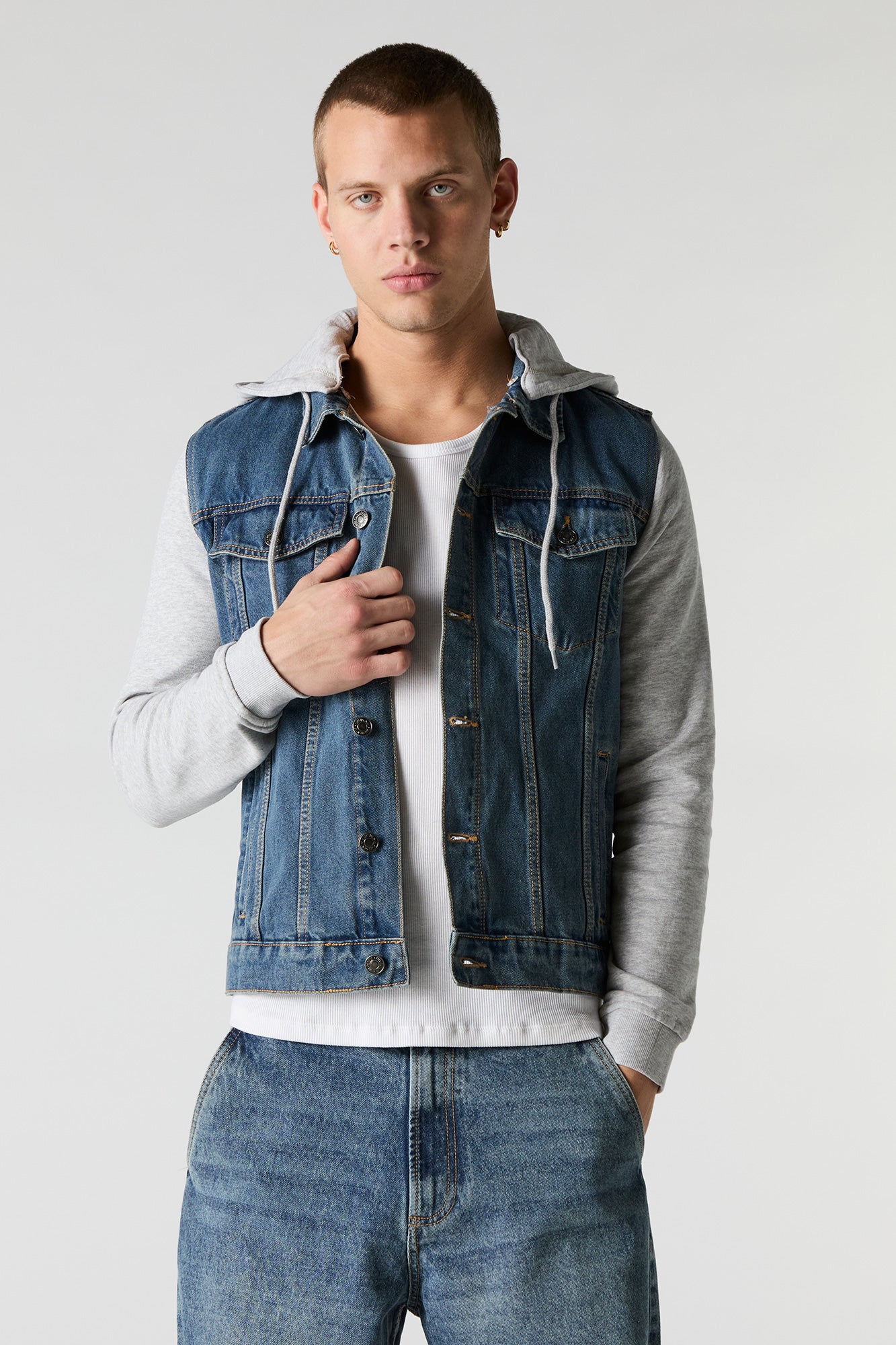 Hooded Denim Jacket