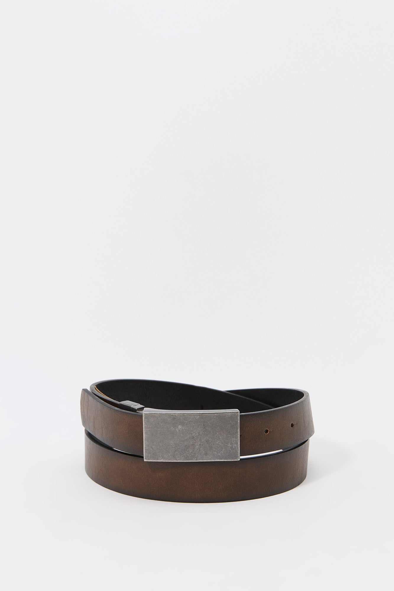 Brown Faux Leather Belt