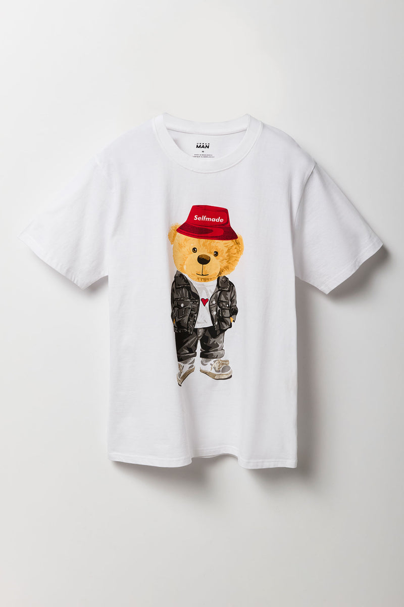 Self Made Bear Graphic T-Shirt