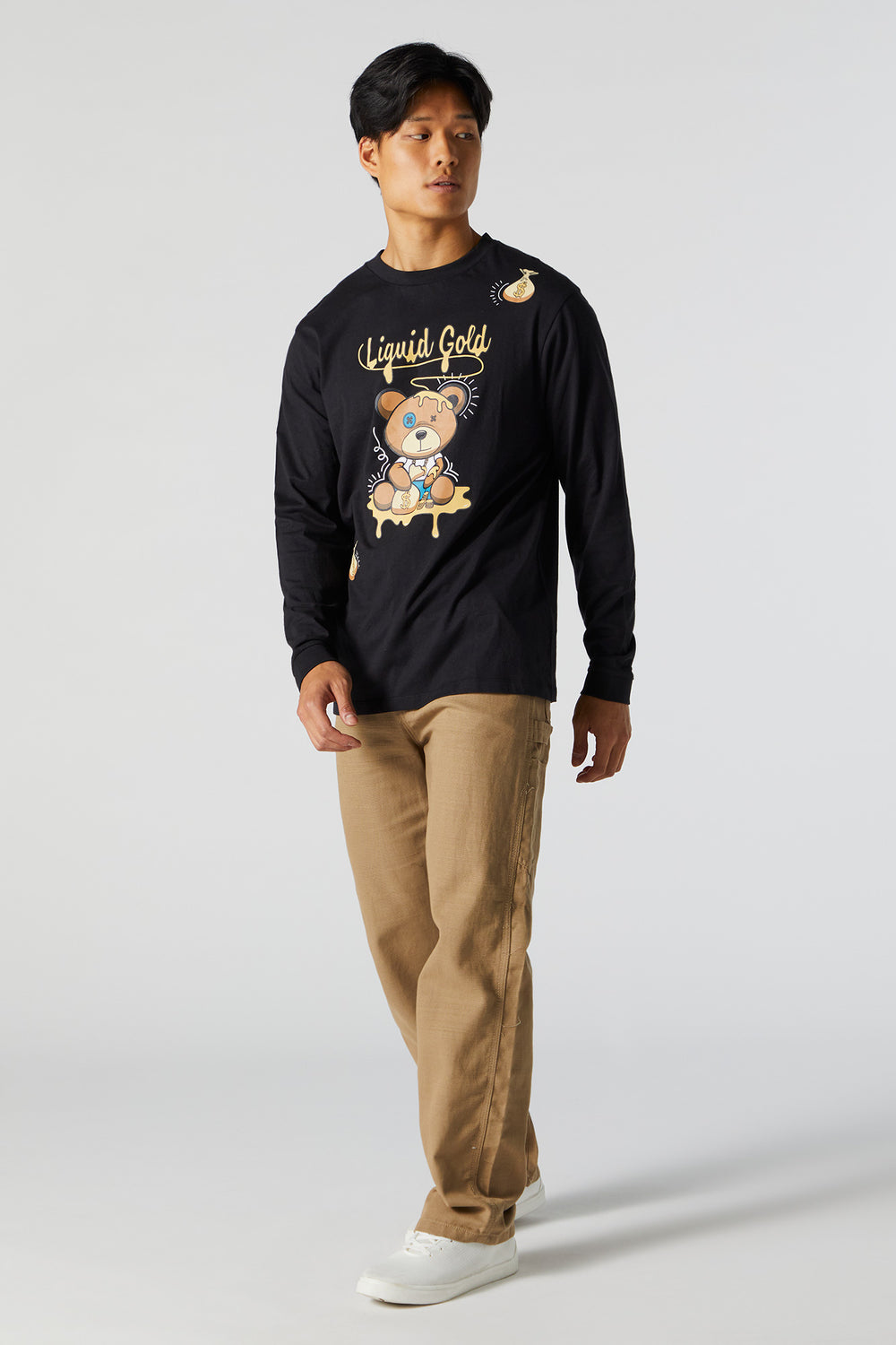 Liquid Gold Graphic Long Sleeve Top Liquid Gold Graphic Long Sleeve Top 3