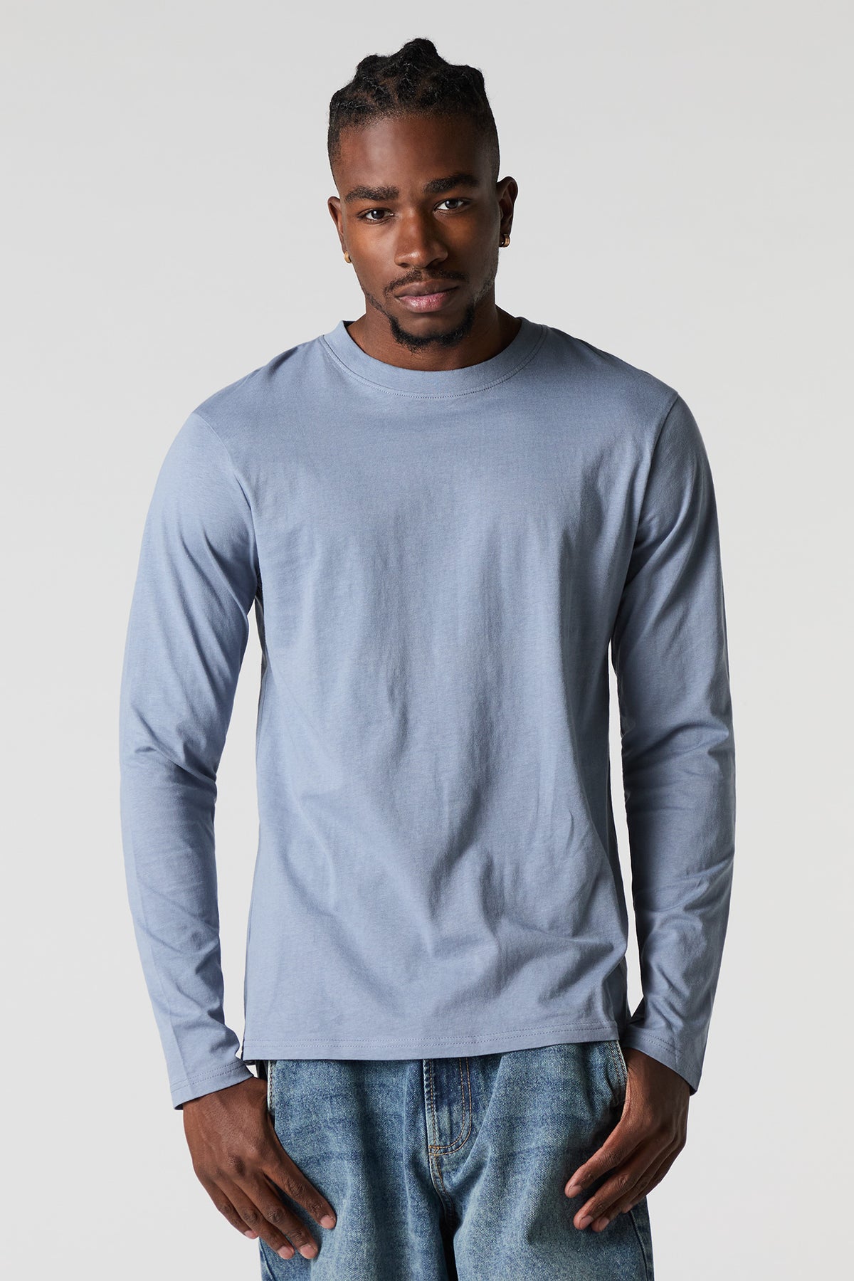 Solid Long Sleeve Top